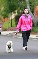 LUCY HALE Wearing Bandana Mask Out on Easter Sunday in Studio City 04/12/2020