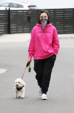 LUCY HALE Wearing Bandana Mask Out on Easter Sunday in Studio City 04/12/2020