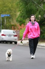 LUCY HALE Wearing Bandana Mask Out on Easter Sunday in Studio City 04/12/2020