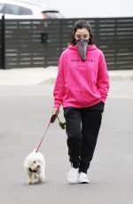LUCY HALE Wearing Bandana Mask Out on Easter Sunday in Studio City 04/12/2020