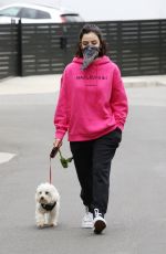 LUCY HALE Wearing Bandana Mask Out on Easter Sunday in Studio City 04/12/2020