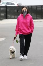LUCY HALE Wearing Bandana Mask Out on Easter Sunday in Studio City 04/12/2020