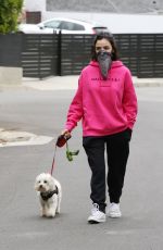 LUCY HALE Wearing Bandana Mask Out on Easter Sunday in Studio City 04/12/2020