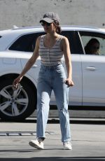 LUCY HALE Wearing Mask at a Gas Station in Beverly Hills 04/14/2020