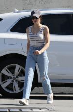 LUCY HALE Wearing Mask at a Gas Station in Beverly Hills 04/14/2020
