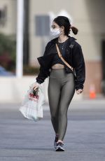 LUCY HALE Wears a Mask Heading to CVS in Los Angeles 04/04/2020