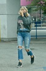 MALIN AKERMAN in Ripped Denim at Rite Aid in Los Angeles 04/20/2020