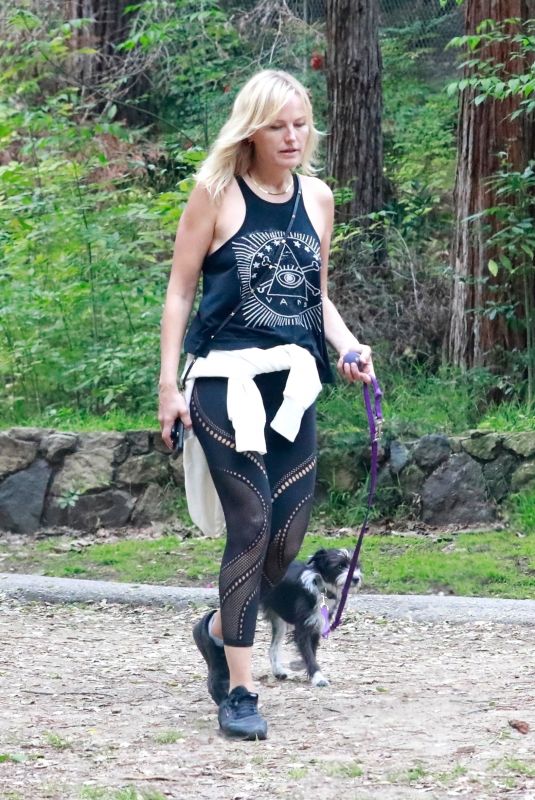 MALIN AKERMAN Out Hiking with Her Dog at Griffith Park in Los Angeles 03/31/2020