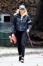 MALIN AKERMAN Out with Her Dog in Los Angeles 04/08/2020