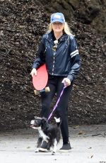 MALIN AKERMAN Out with Her Dog in Los Angeles 04/08/2020
