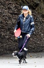 MALIN AKERMAN Out with Her Dog in Los Angeles 04/08/2020