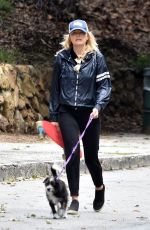 MALIN AKERMAN Out with Her Dog in Los Angeles 04/08/2020