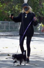MALIN AKERMAN Wearing Black Mask Out at Griffith Park in Los Feliz 04/21/2020