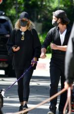 MALIN AKERMAN Wearing Black Mask Out at Griffith Park in Los Feliz 04/21/2020