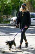 MALIN AKERMAN Wearing Black Mask Out at Griffith Park in Los Feliz 04/21/2020