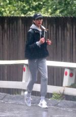 MARGARET QUALLEY Out Running in Los Angeles 04/09/2020
