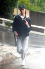 MARGARET QUALLEY Out Running in Los Angeles 04/09/2020