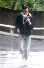 MARGARET QUALLEY Out Running in Los Angeles 04/09/2020