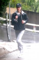 MARGARET QUALLEY Out Running in Los Angeles 04/09/2020