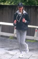 MARGARET QUALLEY Out Running in Los Angeles 04/09/2020