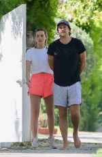 MARGOT ROBBIE and Tom Ackerley Has Their Dog Picked up by a Vet in Los Angeles 04/28/2020