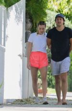 MARGOT ROBBIE and Tom Ackerley Has Their Dog Picked up by a Vet in Los Angeles 04/28/2020