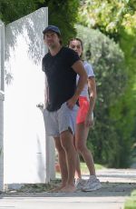 MARGOT ROBBIE and Tom Ackerley Has Their Dog Picked up by a Vet in Los Angeles 04/28/2020
