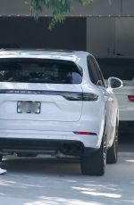 MARIA SHARAPOVA Inspects her Car After Getting It Delivered 04/21/2020