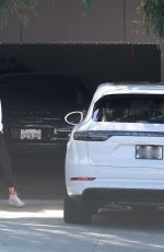 MARIA SHARAPOVA Inspects her Car After Getting It Delivered 04/21/2020