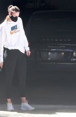 MARIA SHARAPOVA Inspects her Car After Getting It Delivered 04/21/2020