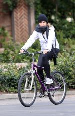 MARIA SHRIVER Out Riding Bike in Pacific Palisades 04/05/2020
