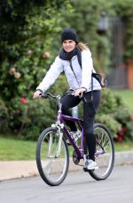 MARIA SHRIVER Out Riding Bike in Pacific Palisades 04/05/2020