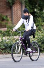 MARIA SHRIVER Out Riding Bike in Pacific Palisades 04/05/2020