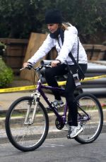 MARIA SHRIVER Out Riding Bike in Pacific Palisades 04/05/2020