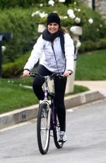 MARIA SHRIVER Out Riding Bike in Pacific Palisades 04/05/2020