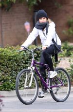 MARIA SHRIVER Out Riding Bike in Pacific Palisades 04/05/2020