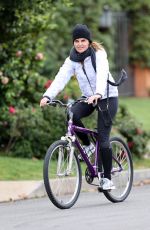 MARIA SHRIVER Out Riding Bike in Pacific Palisades 04/05/2020
