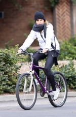 MARIA SHRIVER Out Riding Bike in Pacific Palisades 04/05/2020