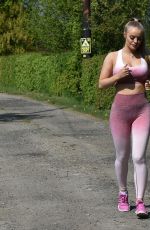 MEGAN CLARK at a Morning workout in Essex 04/30/2020