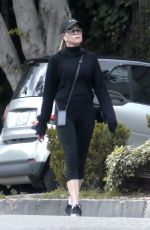 MELANIE GRIFFITH in Leggings Out Hiking in Los Angeles 04/07/2020
