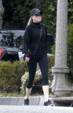 MELANIE GRIFFITH in Leggings Out Hiking in Los Angeles 04/07/2020