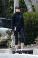 MELANIE GRIFFITH in Leggings Out Hiking in Los Angeles 04/07/2020