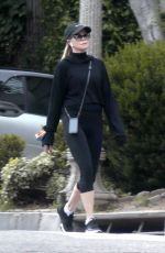 MELANIE GRIFFITH in Leggings Out Hiking in Los Angeles 04/07/2020