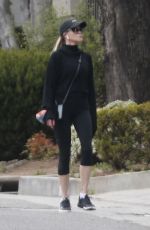 MELANIE GRIFFITH in Leggings Out Hiking in Los Angeles 04/07/2020