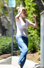 MELANIE GRIFFITH Look at Her Landscaping Out in Los Angeles 04/27/2020