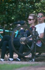 MIA GOTH and Shia Labeouf Out on Bike Ride in Pasadena 04/01/2020