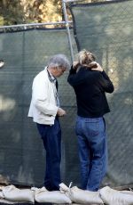 MICHELLE PFEIFFER and David E. Kelley Check on Progress of Their New Home in Pacific Palisades 04/21/2020