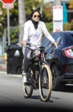 MICHELLE RODRIGUEZ Out Riding a Bike in Los Angeles 04/14/2020