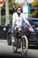MICHELLE RODRIGUEZ Out Riding a Bike in Los Angeles 04/14/2020