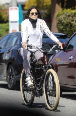 MICHELLE RODRIGUEZ Out Riding a Bike in Los Angeles 04/14/2020